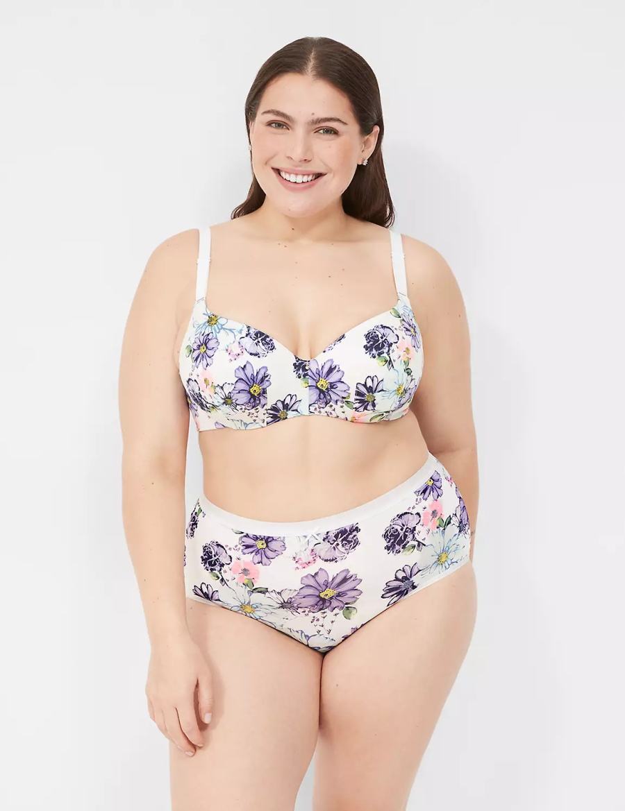 Lane Bryant Invisible Backsmoother Lightly Lined Balconette BH Dames Wit | VHE689LY