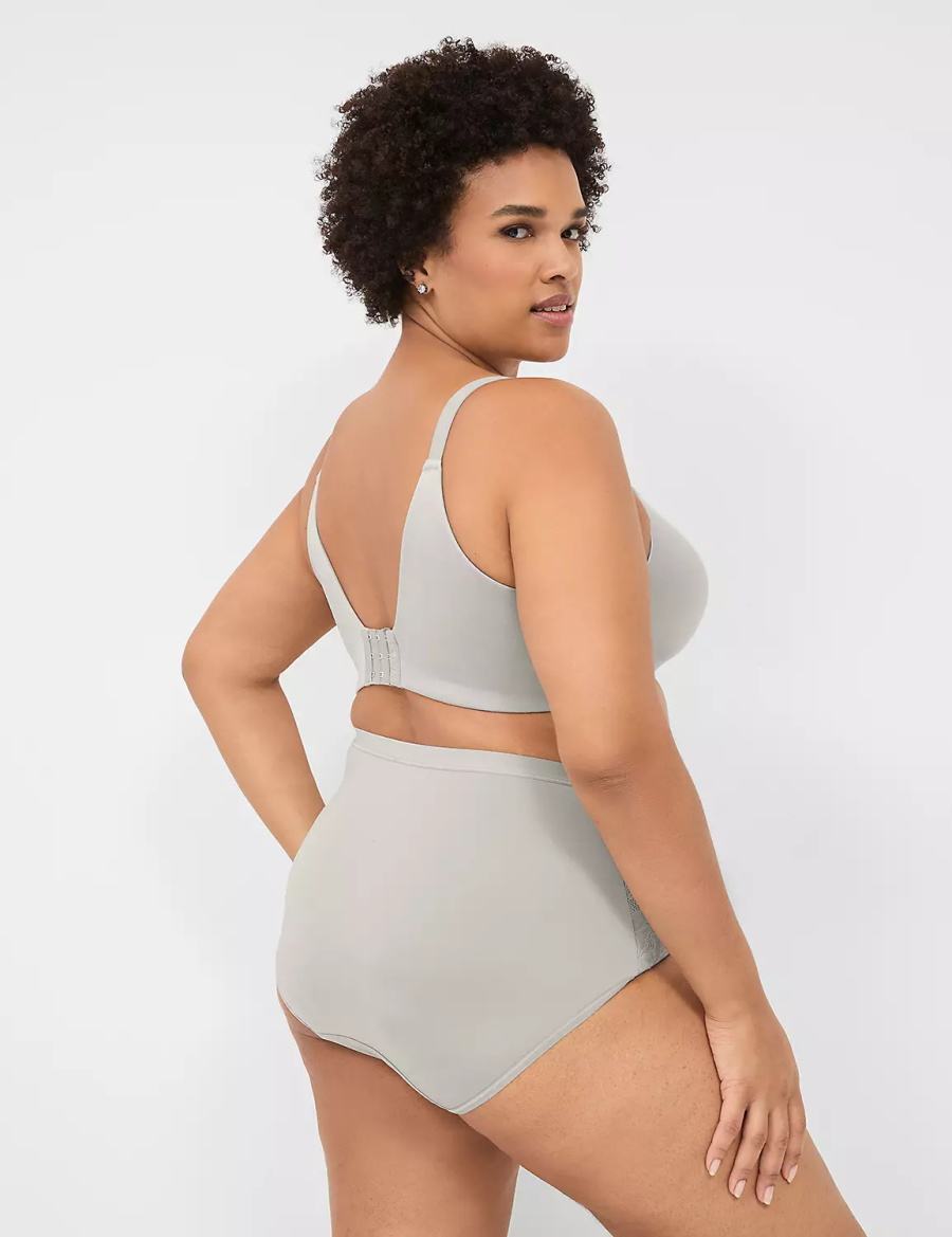 Lane Bryant Invisible Backsmoother Lightly Lined Balconette BH Dames Zilver | LKB819YF