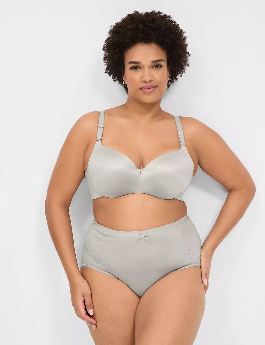 Lane Bryant Invisible Backsmoother Lightly Lined Balconette BH Dames Zilver | LKB819YF