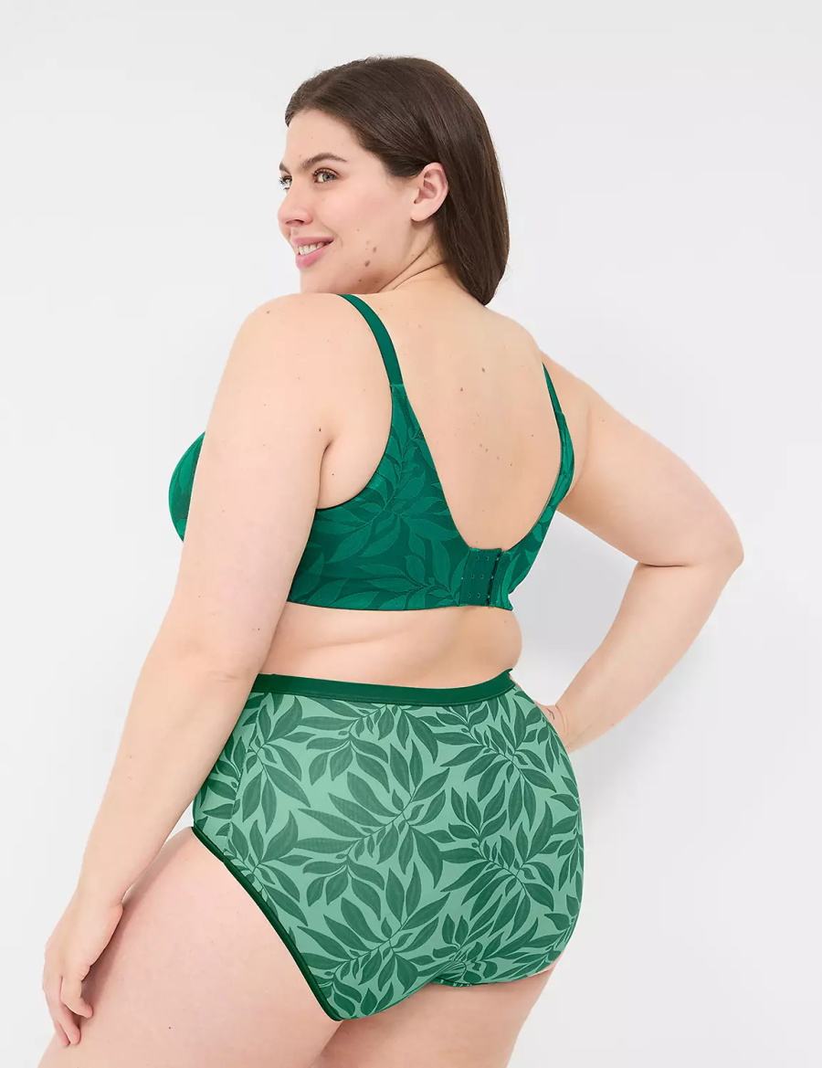 Lane Bryant Invisible Lace Backsmoother Full Coverage Bralettes Dames Donkergroen | BOT123BC