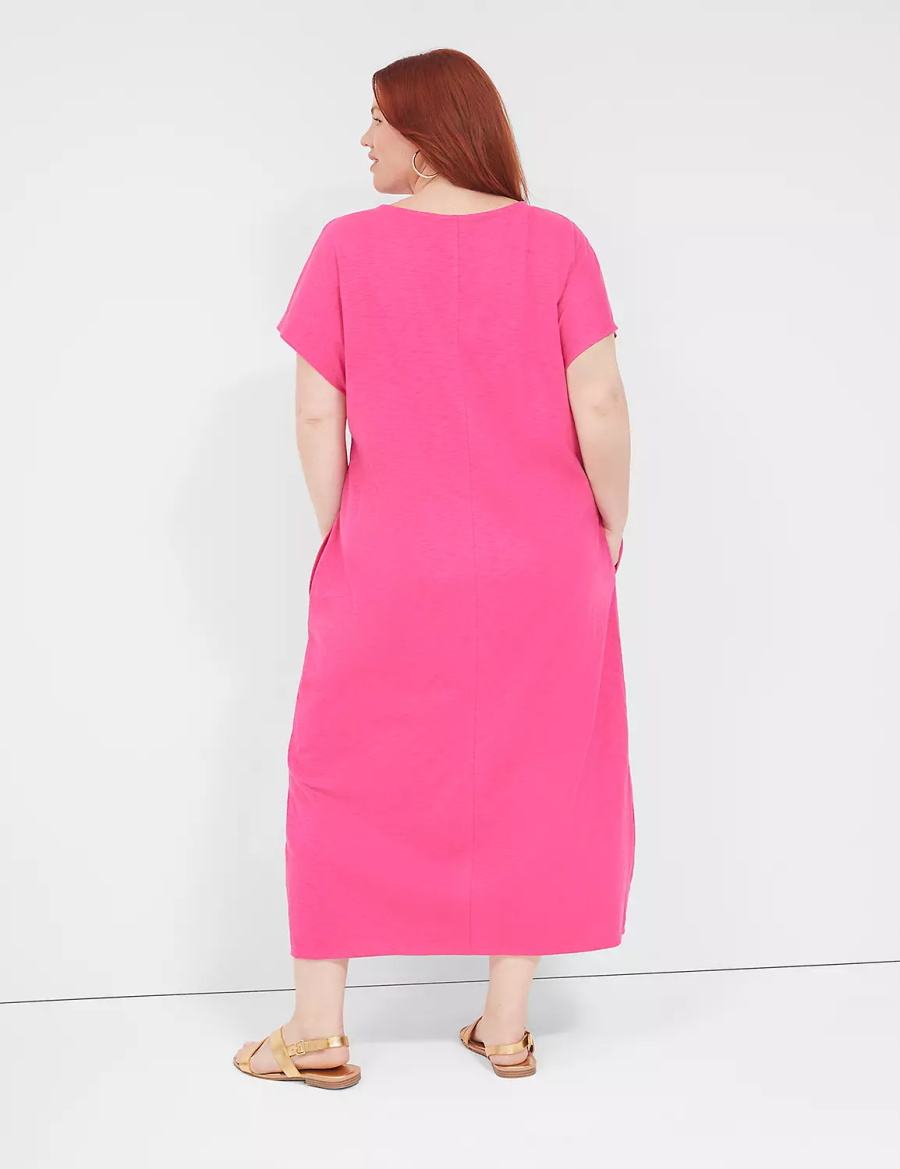 Lane Bryant Knit Dolman Maxi Cover-ups Dames Paars | RMC342ET