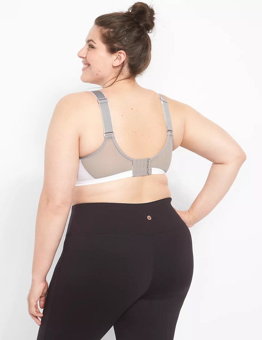 Lane Bryant LIVI High-Impact Wicking Underwire Sport BH Dames Wit | CIF9278TE