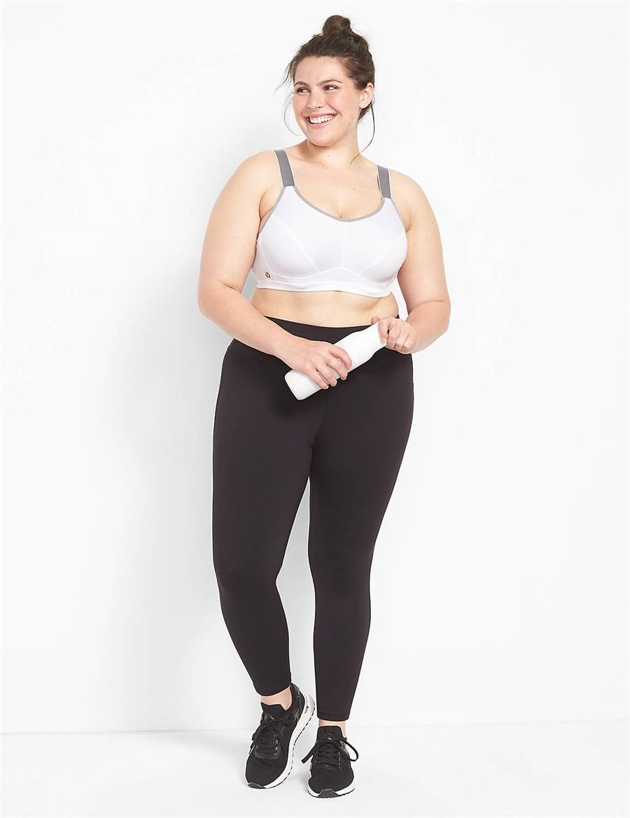 Lane Bryant LIVI High-Impact Wicking Underwire Sport BH Dames Wit | CIF9278TE