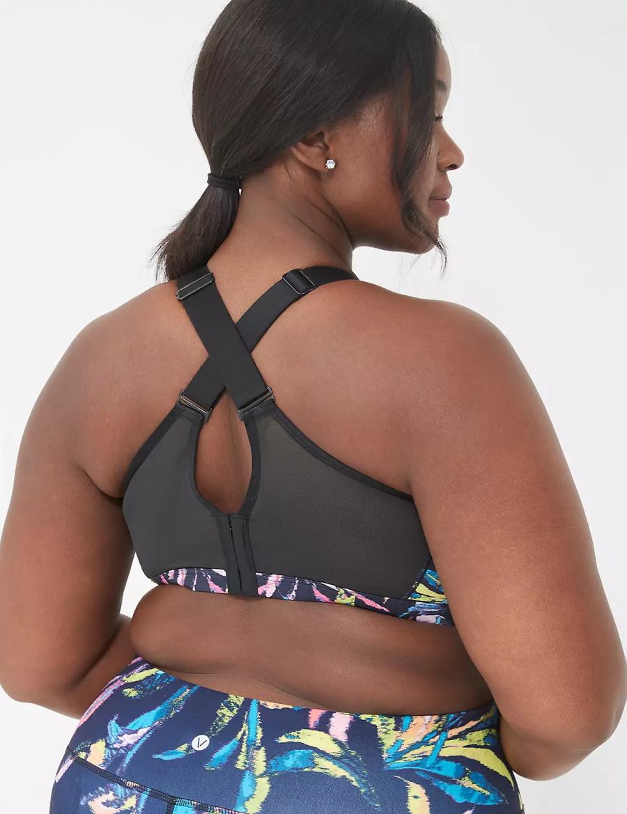 Lane Bryant LIVI High-Impact Wicking Underwire Sport BH Dames Donkerblauw Gekleurd | QBX782DL