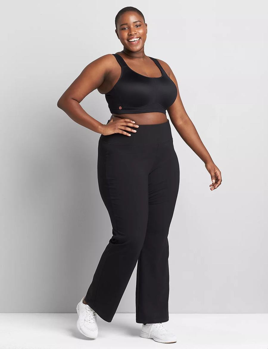 Lane Bryant LIVI High-Impact Wicking Underwire Sport BH Dames Zwart | VLW5691LL
