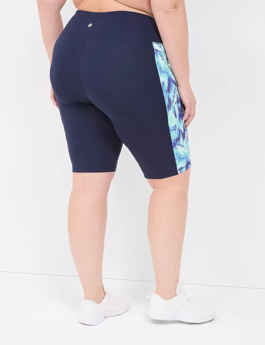 Lane Bryant LIVI High-Rise Recycled LIVI Soft Knee Korte Broek Dames Donkerblauw | HDL9391QQ
