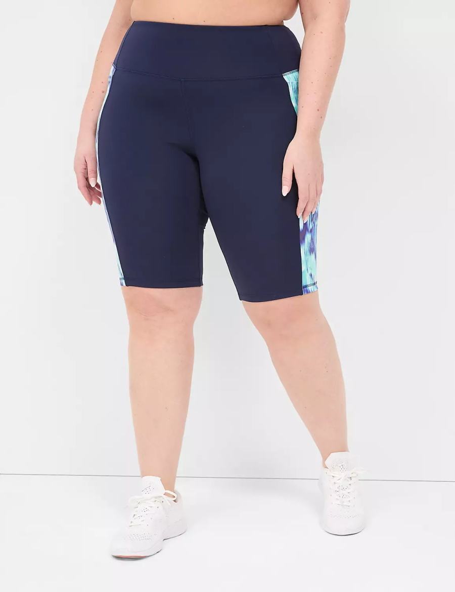 Lane Bryant LIVI High-Rise Recycled LIVI Soft Knee Korte Broek Dames Donkerblauw | HDL9391QQ