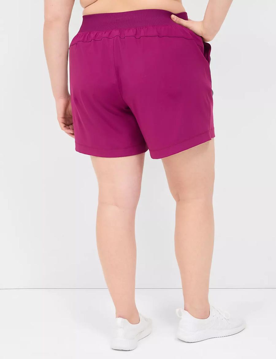Lane Bryant LIVI Knit Korte Broek Dames Donkerpaars | BUZ8421XH