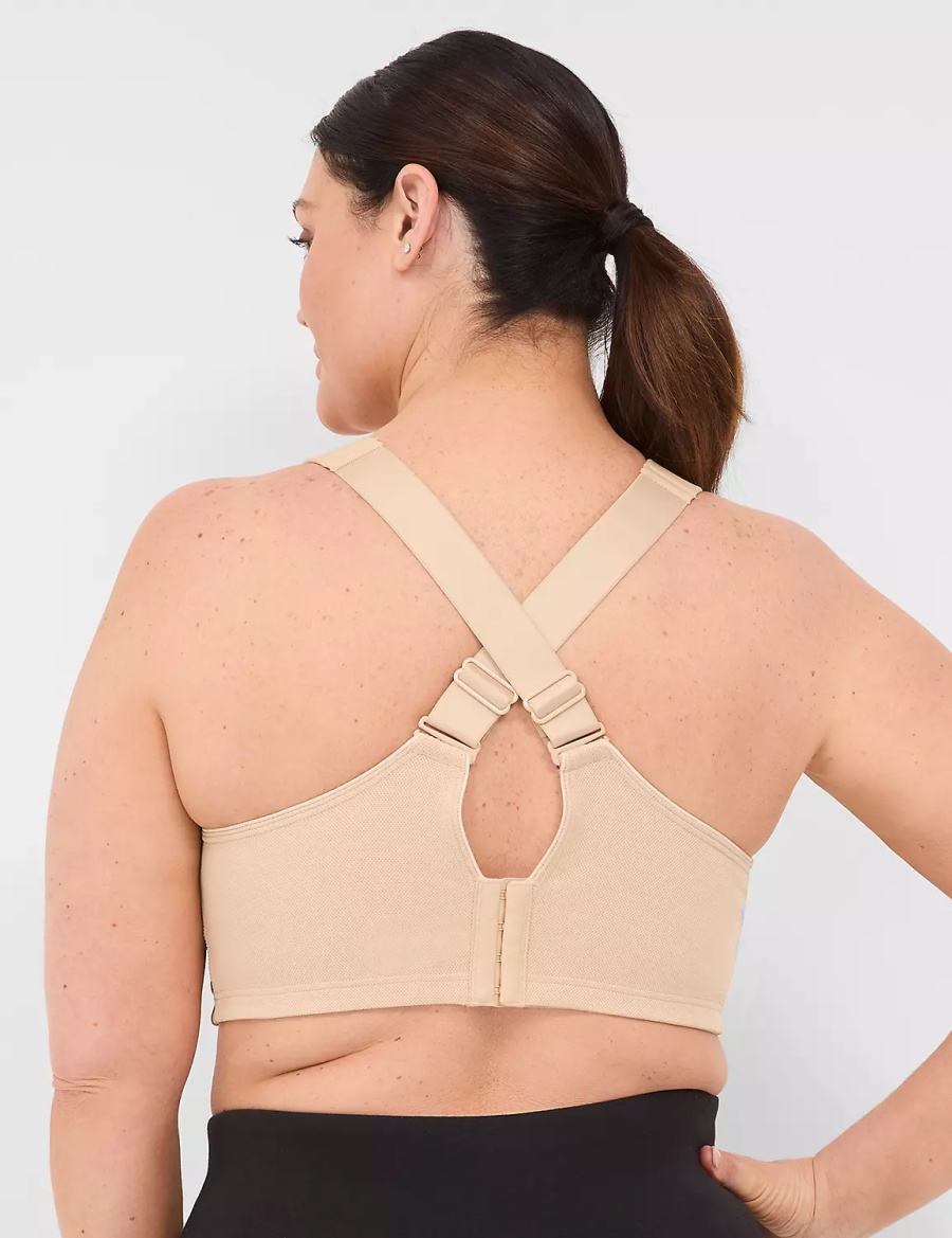 Lane Bryant LIVI Max Support Wicking Underwire Sport BH Dames Beige | CWV3413CE
