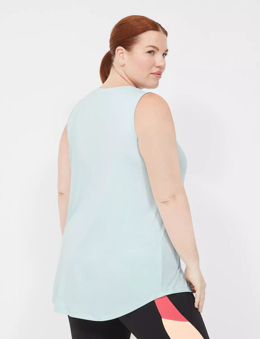 Lane Bryant LIVI Recycled LIVI Soft Logo Graphic Tanktop Dames Lichtgroen | MBN8922JW