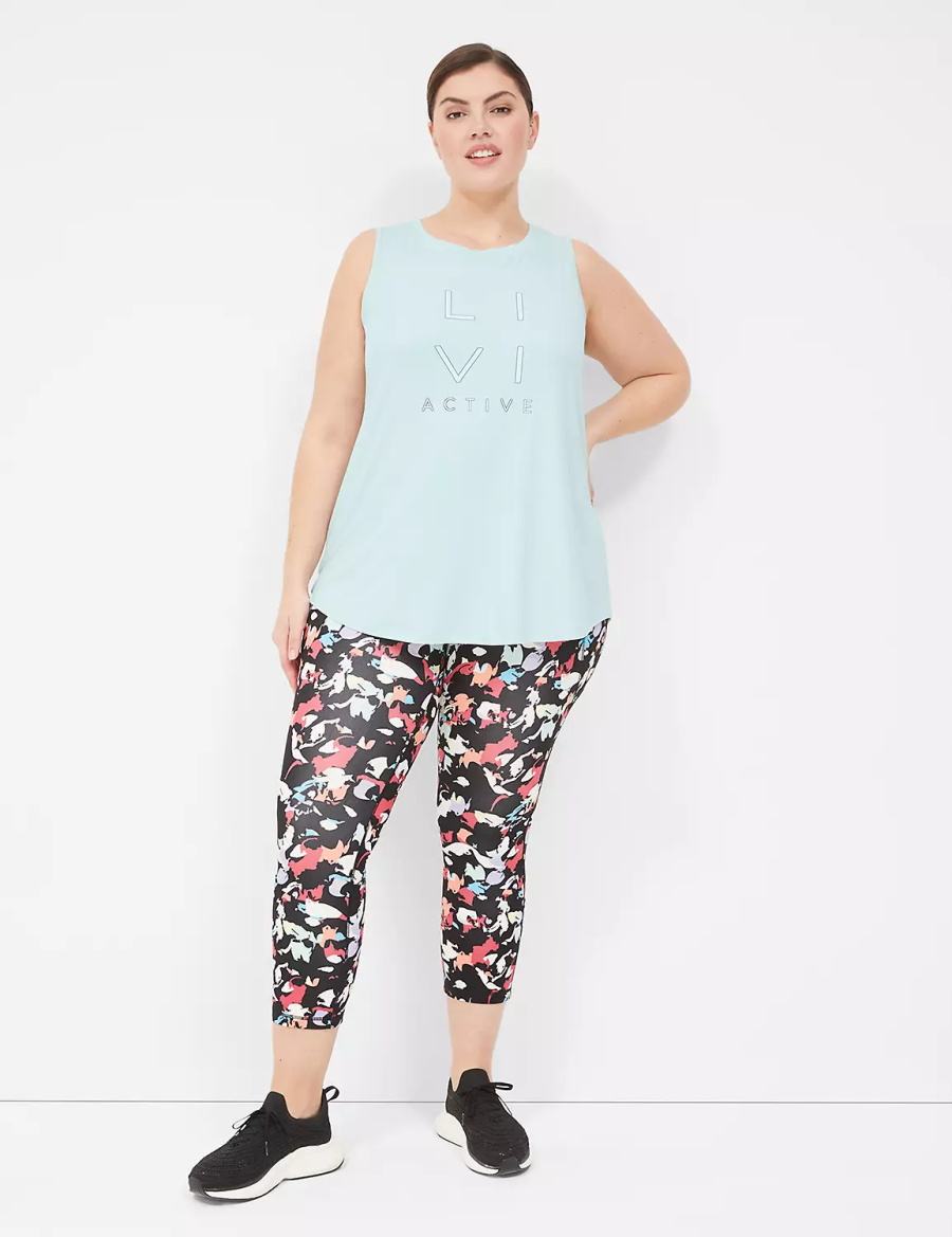 Lane Bryant LIVI Recycled LIVI Soft Logo Graphic Tanktop Dames Lichtgroen | MBN8922JW