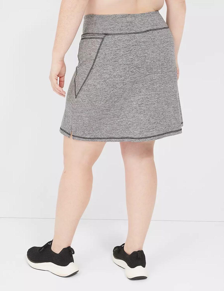 Lane Bryant LIVI Recycled LIVI Soft Marl Korte Broek Dames Zwart Wit | ROM4829DG