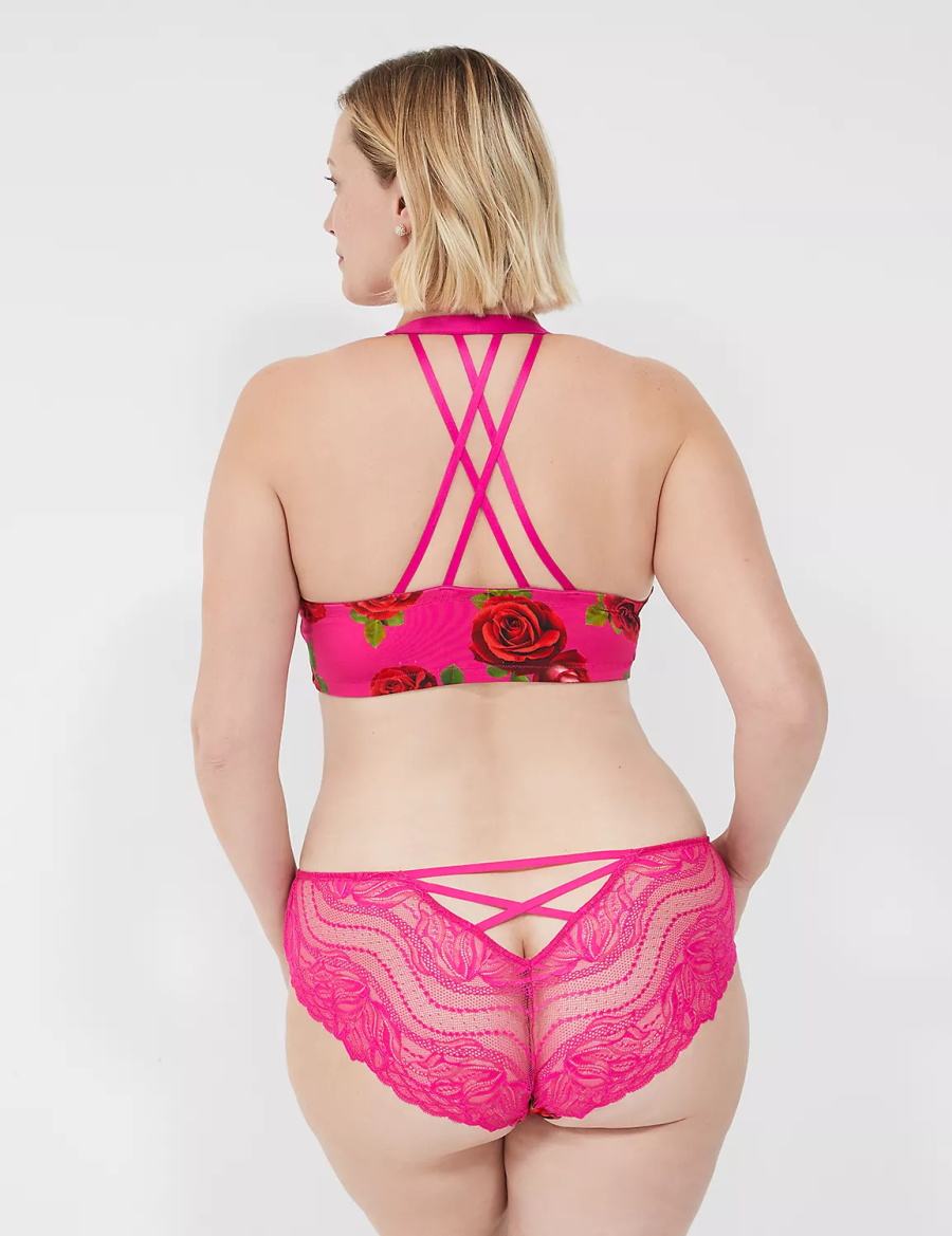 Lane Bryant Lace-Back Brutaal Panty Dames Roze Fuchsie | QDV70100QF