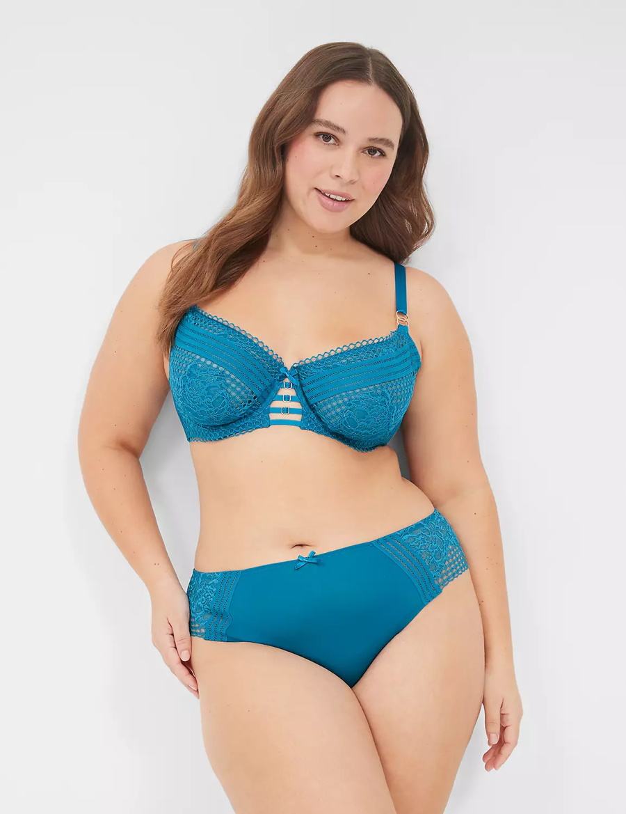 Lane Bryant Lace-Back Brutaal Panty Dames Blauw | ROV8579MI