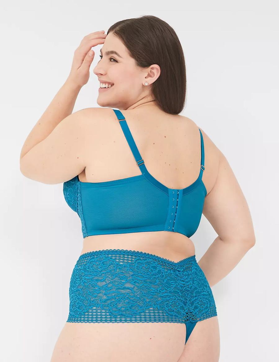 Lane Bryant Lace Longline Boost Balconette BH Dames Blauw | AKT8763AJ