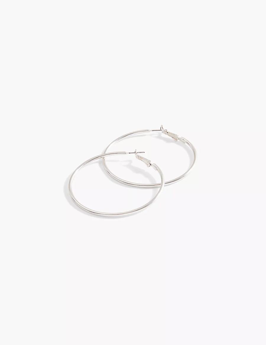 Lane Bryant Large Oorringen Dames Zilver | LXS2223BQ