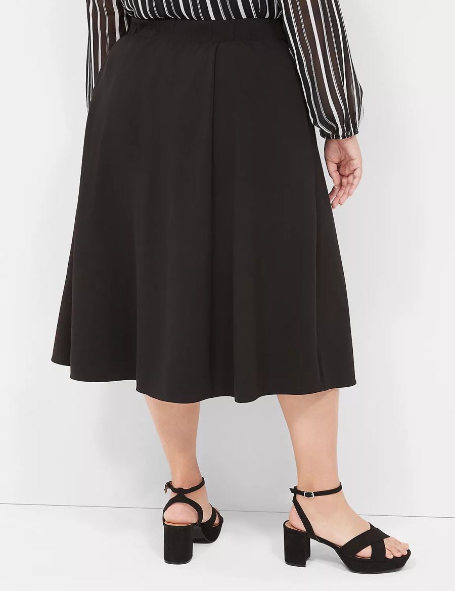 Lane Bryant Lena Rokken Dames Zwart | DMV8917NL