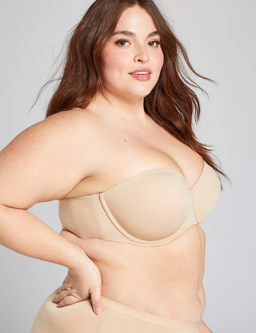 Lane Bryant Lightly Lined Multi-Way Strapless BH Dames Beige | IUT6898UL