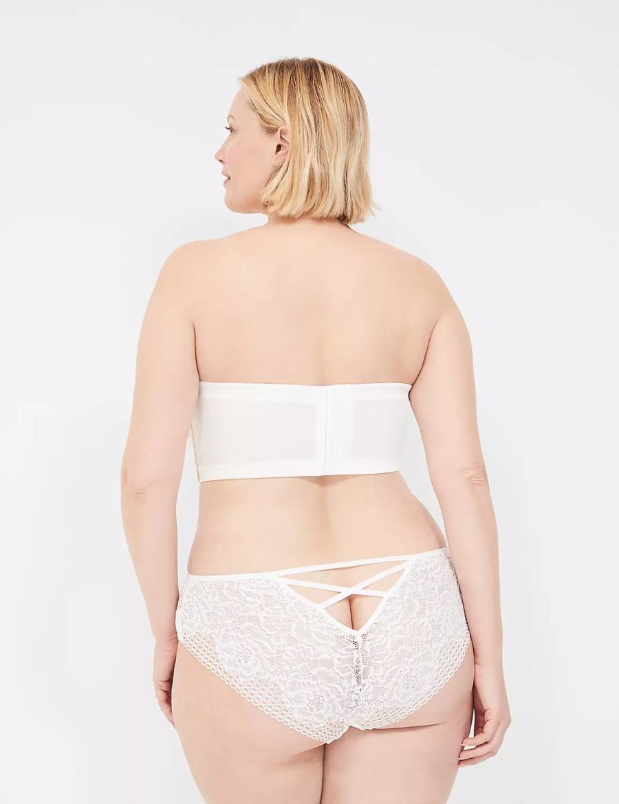 Lane Bryant Longline Boost Multi-Way Strapless BH Dames Wit | UBK8349XU
