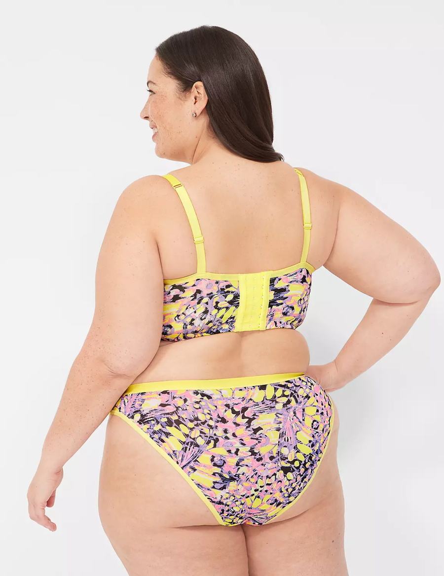 Lane Bryant Longline Demi Bralettes Dames Geel Gekleurd | QBM2345RF