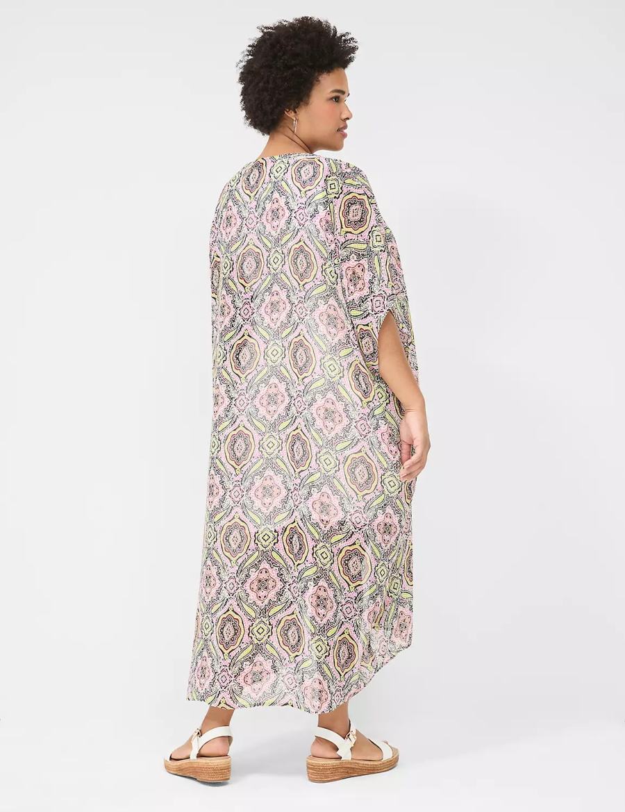 Lane Bryant Maxi Chiffon Overpiece Badjas Dames Gekleurd | JYY231QA