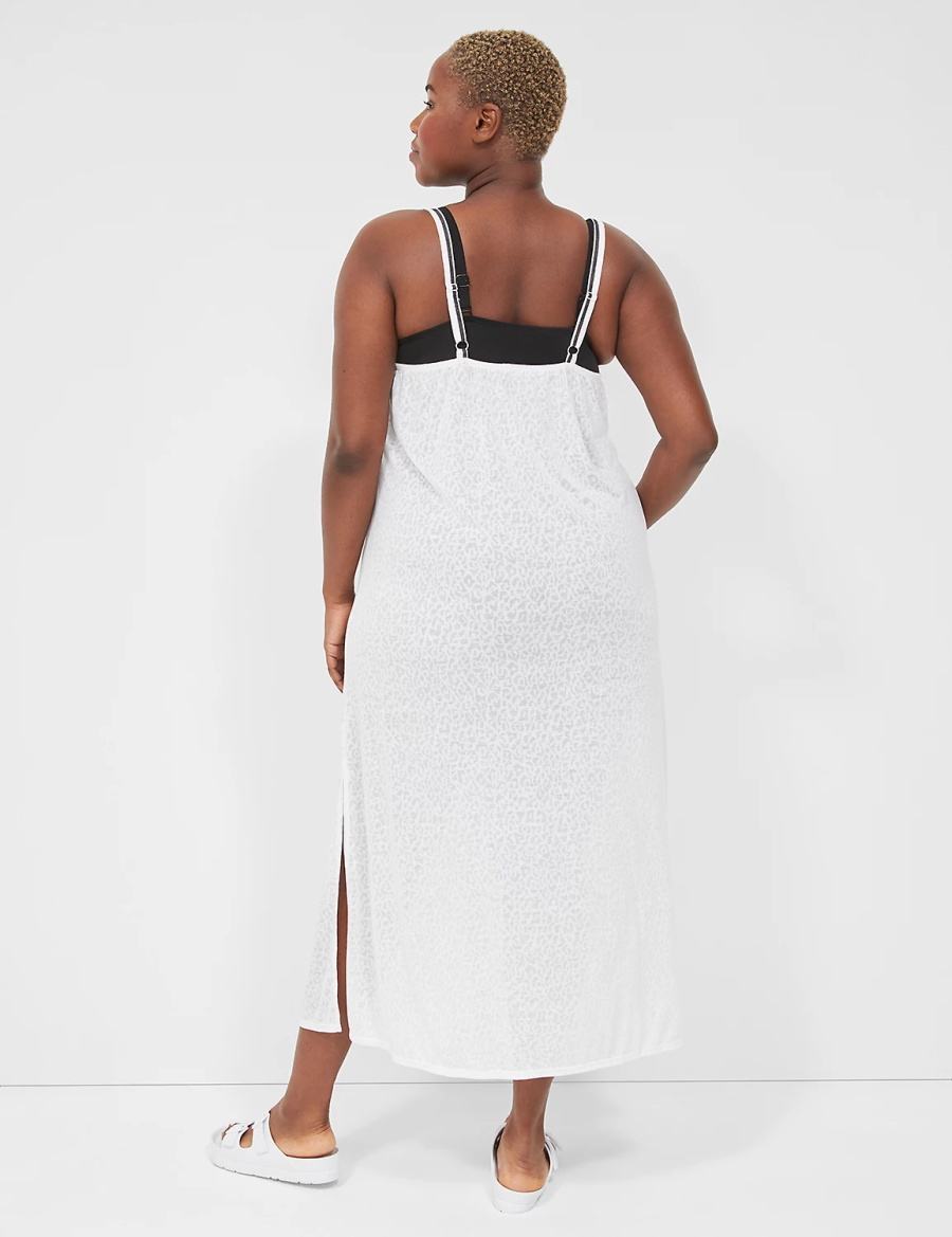 Lane Bryant Maxi Cover-Up Jurk Dames Wit | PUH4181RI