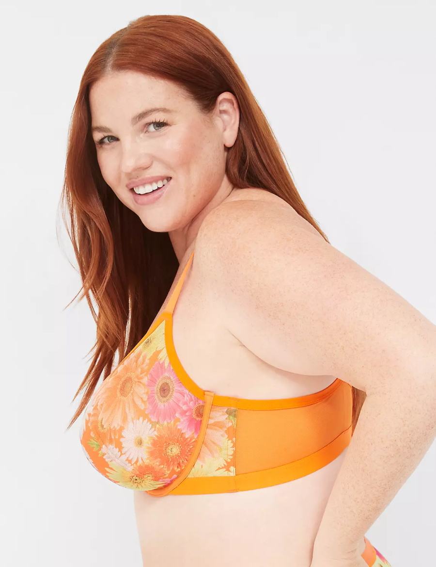 Lane Bryant Mesh Demi Ongevoerde BH Dames Geel | TSO3674IO