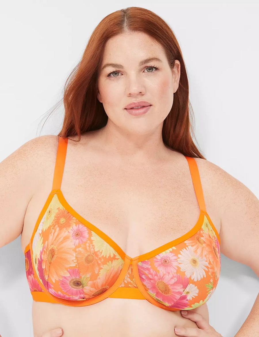 Lane Bryant Mesh Demi Ongevoerde BH Dames Geel | TSO3674IO