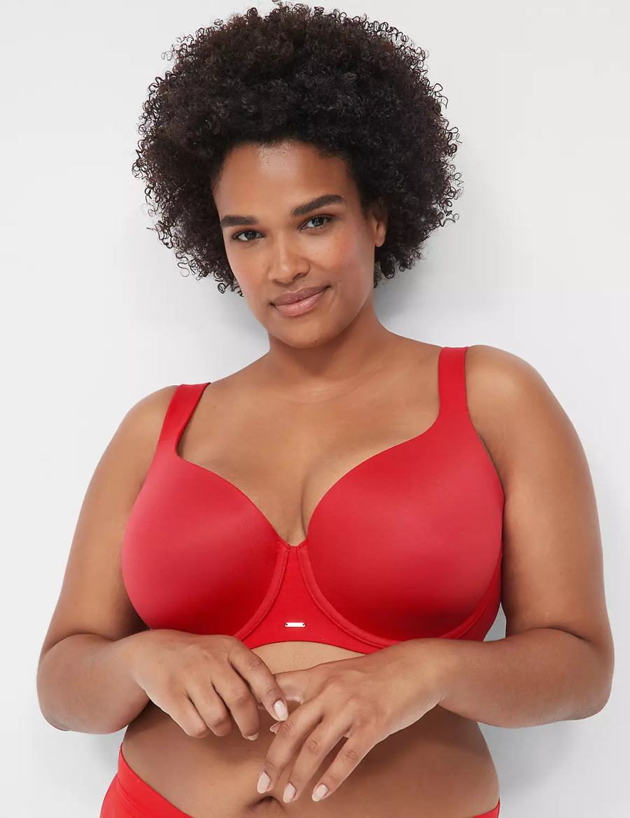 Lane Bryant Modern Luxe Lightly Lined Balconette BH Dames Rood | FEK7443CB