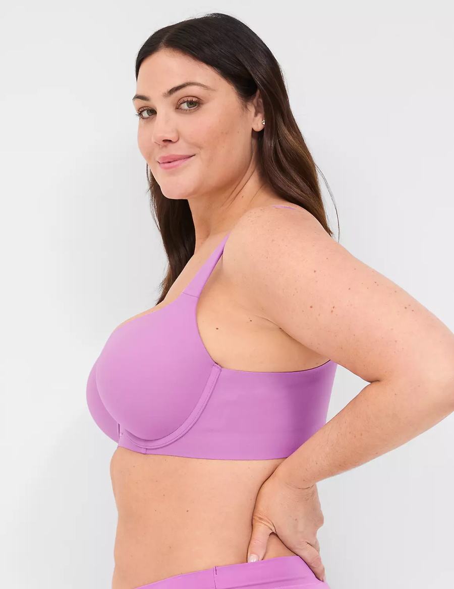 Lane Bryant Modern Luxe Lightly Lined Balconette BH Dames Paars | GGS621FK