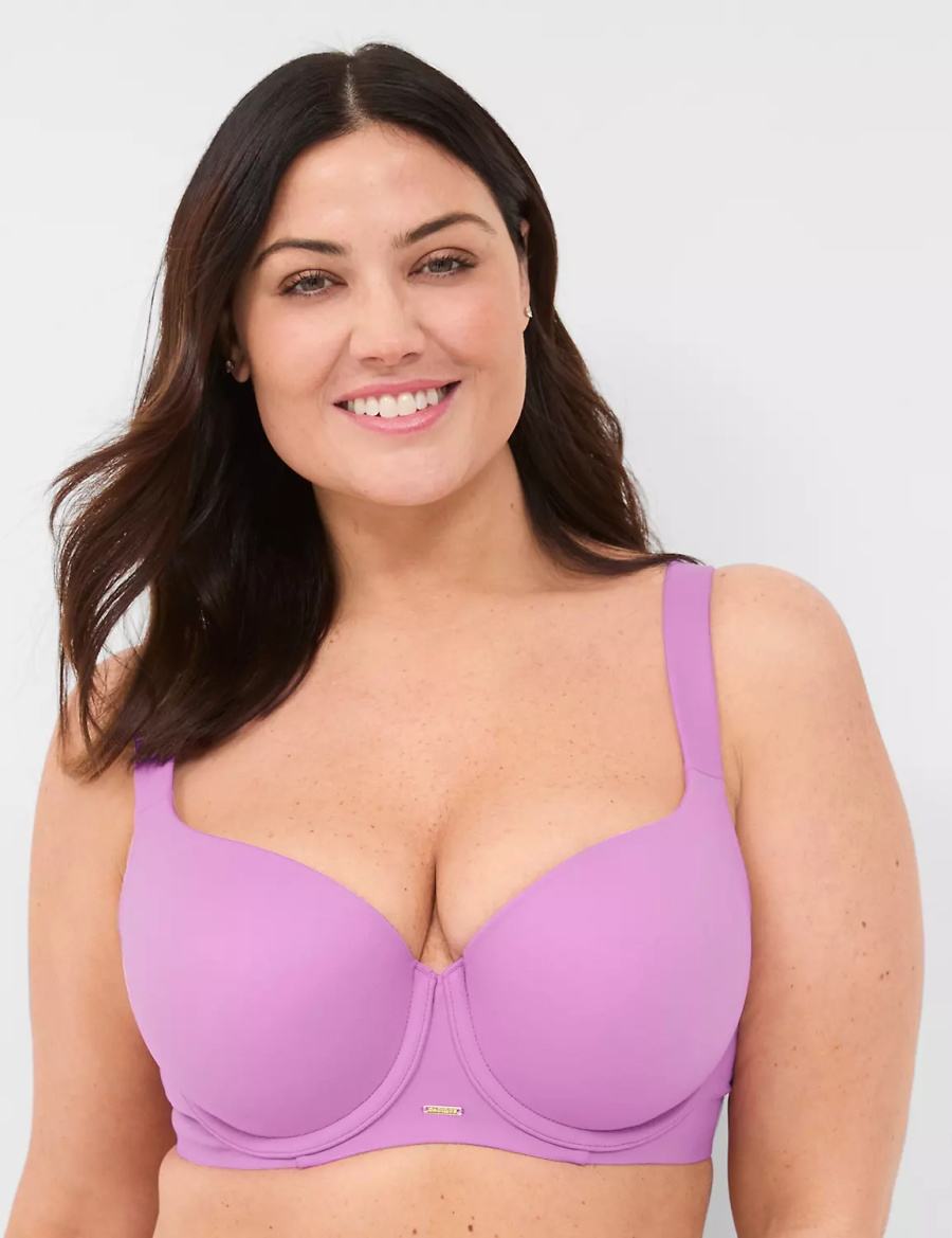 Lane Bryant Modern Luxe Lightly Lined Balconette BH Dames Paars | GGS621FK