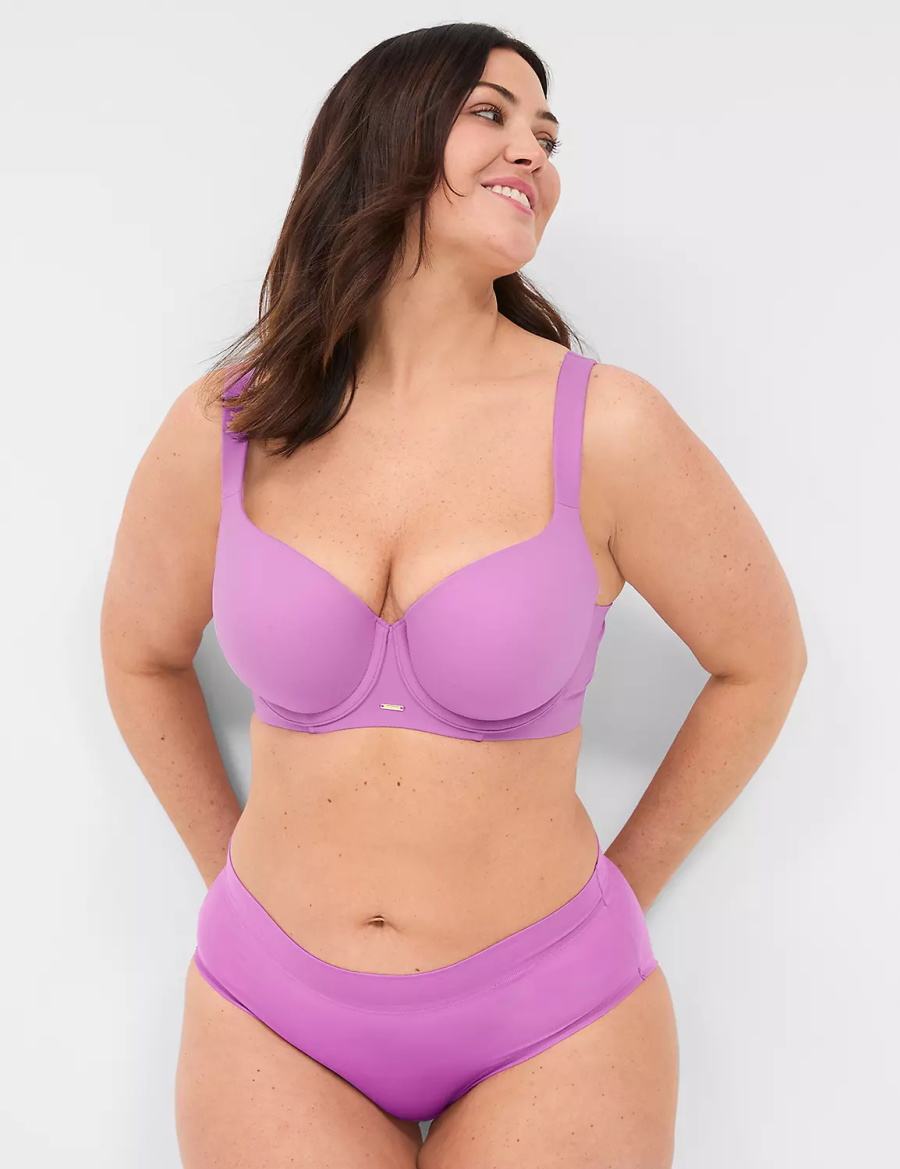 Lane Bryant Modern Luxe Lightly Lined Balconette BH Dames Paars | GGS621FK