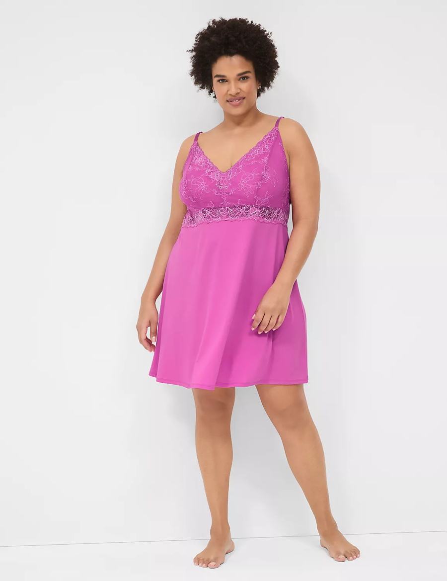 Lane Bryant Modern Romance Chemise Jurk Dames Paars | FEC1312IA