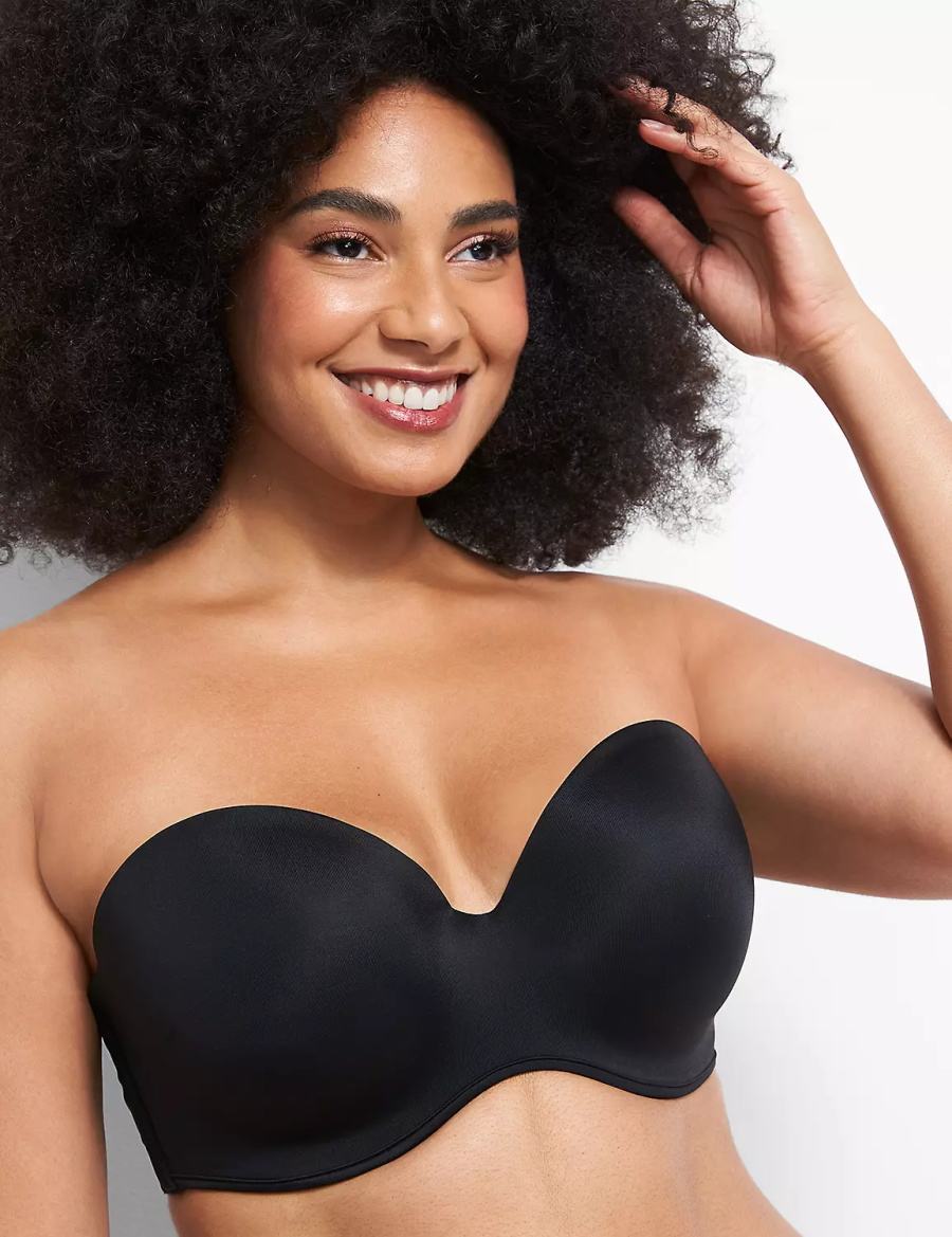 Lane Bryant Multi-Way Boost Strapless BH Dames Zwart | PYF7620OH