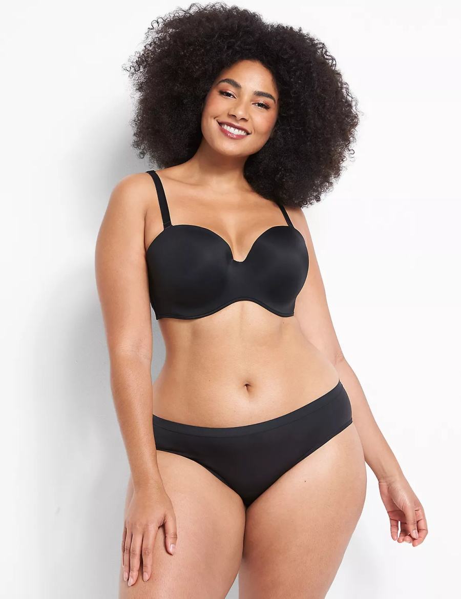 Lane Bryant Multi-Way Boost Strapless BH Dames Zwart | PYF7620OH