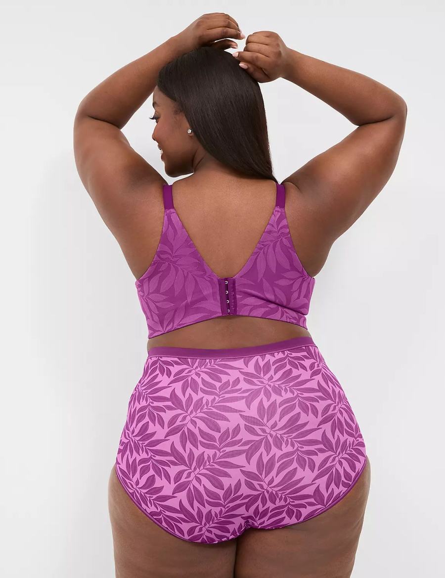Lane Bryant No-Show High-Waist Slips Dames Paars | ITQ813BM