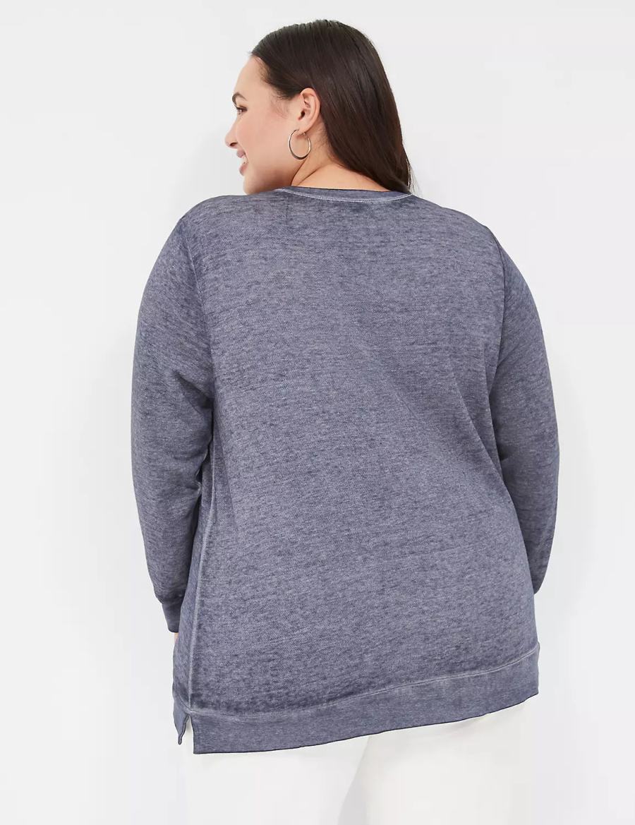 Lane Bryant Optimist Graphic Sweatshirts Dames Blauw | KYO3680GX