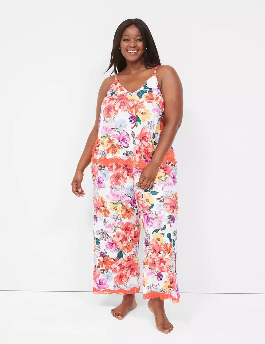 Lane Bryant Printed Cami & Pant PJ Set Pyjama Dames Oranje Gekleurd | SCJ6018RC