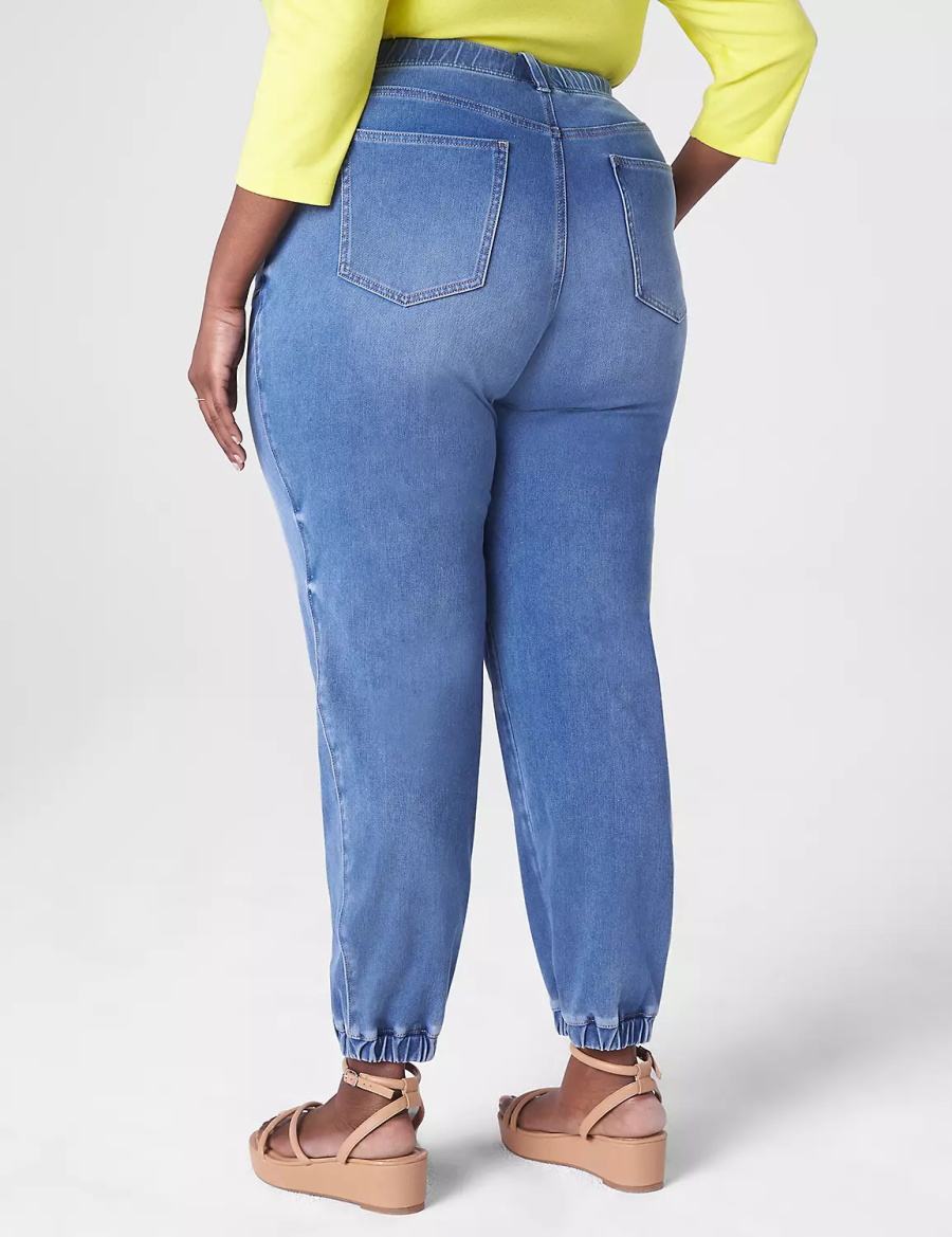 Lane Bryant Pull-On Boyfriend Jogger Jeans Dames Blauw | FSH6528TI