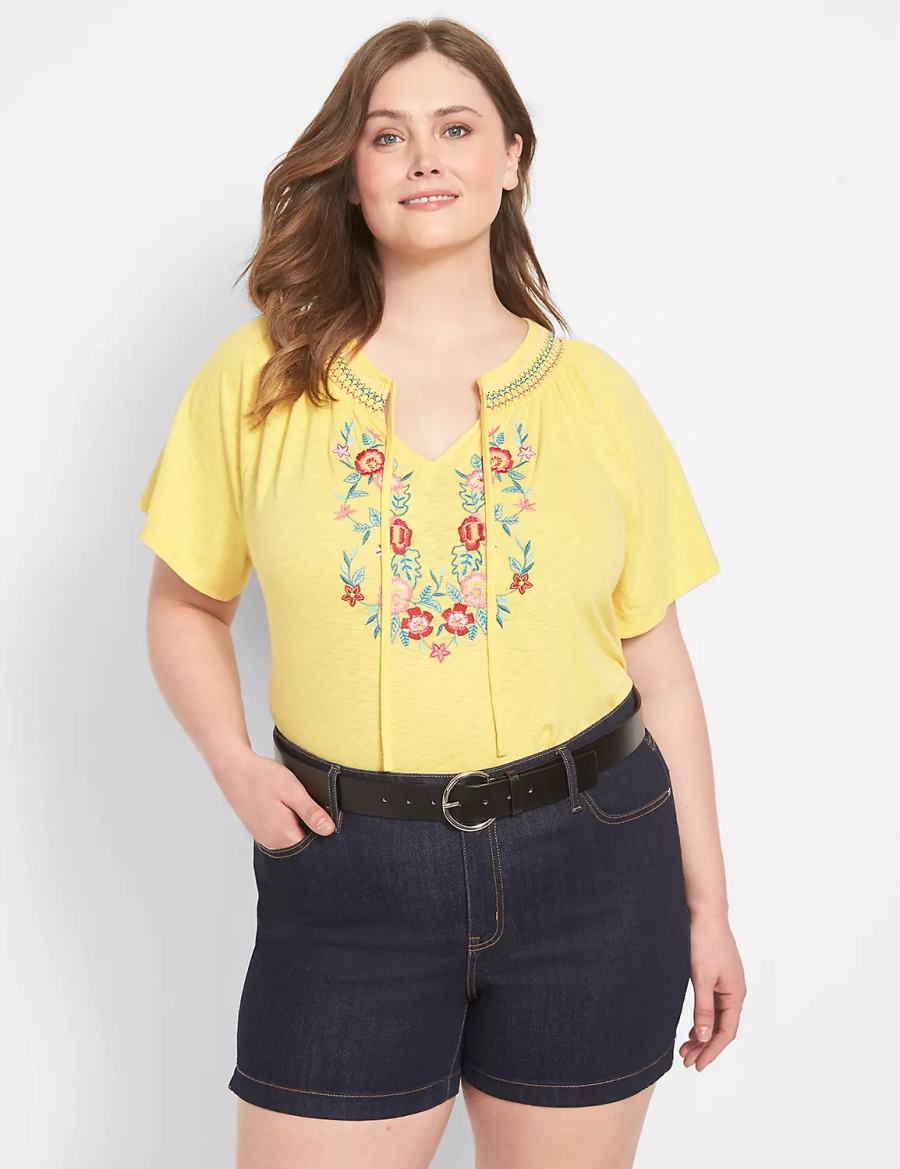 Lane Bryant Round Buckle Riemen Dames Zwart | PUN8084BH