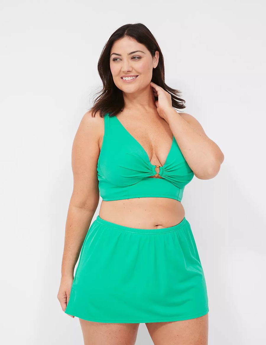 Lane Bryant Side Slit Swim Rokken Dames Turquoise | ZZG4867EY