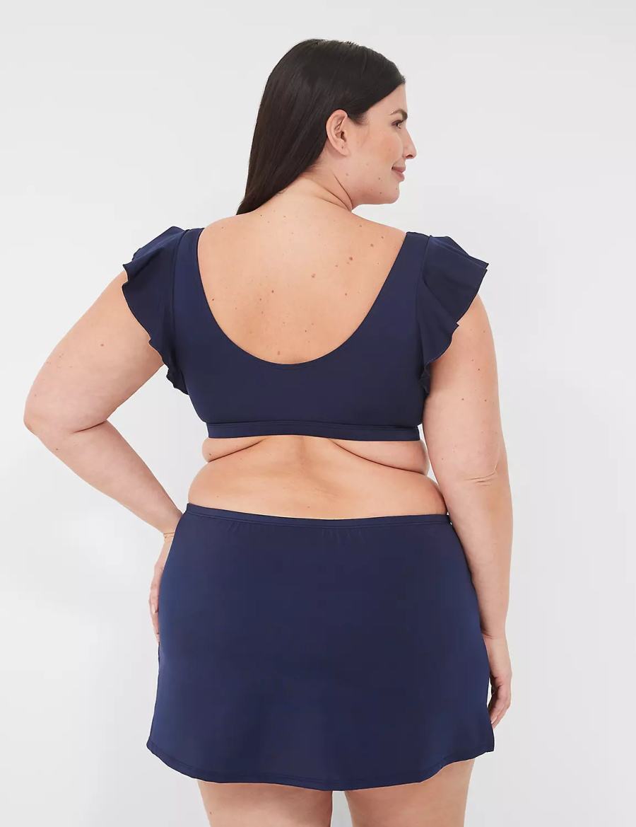 Lane Bryant Side Slit Swim Rokken Dames Blauw | HQW1542VK