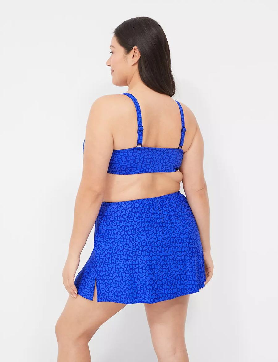 Lane Bryant Side Slit Swim Rokken Dames Blauw | CPE6353UK