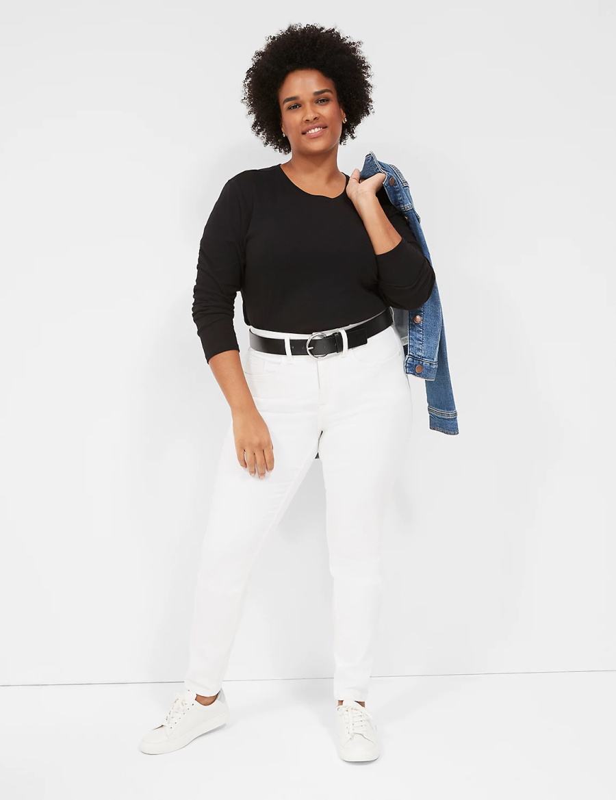 Lane Bryant Signature Fit White Skinny Jeans Dames Wit | MXH387VY
