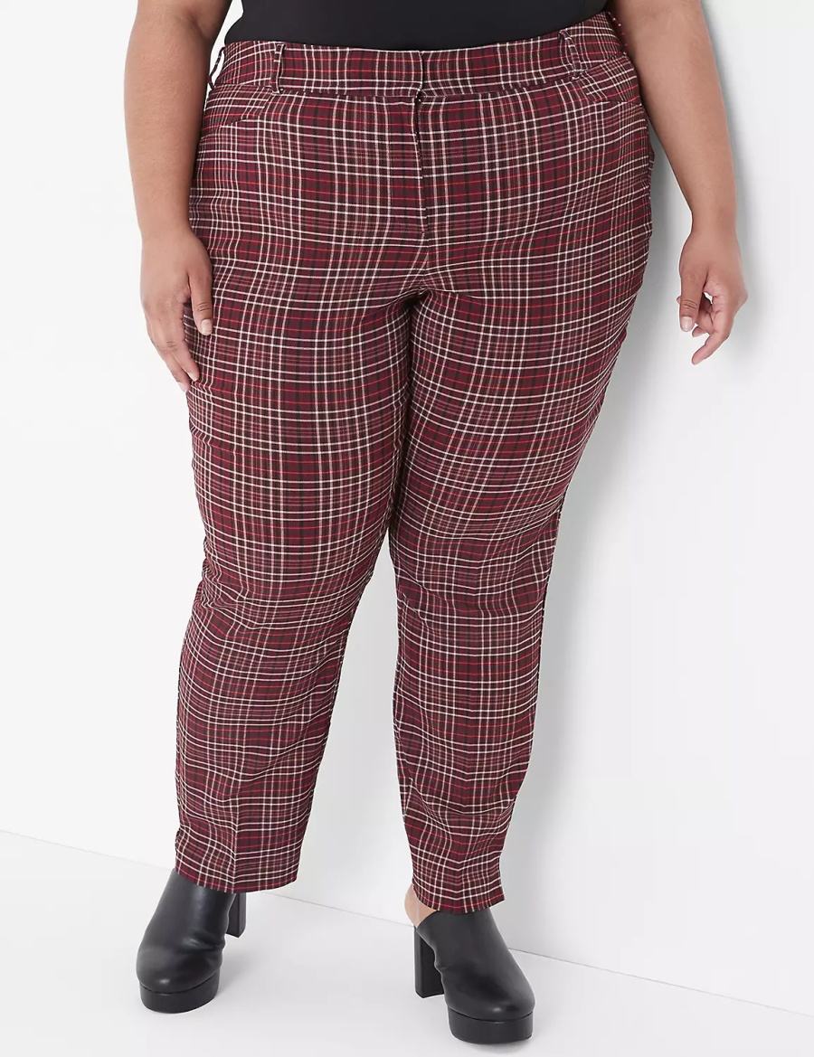Lane Bryant Slim Ankle 4-Season Broek Dames Rood | XNX6547IS