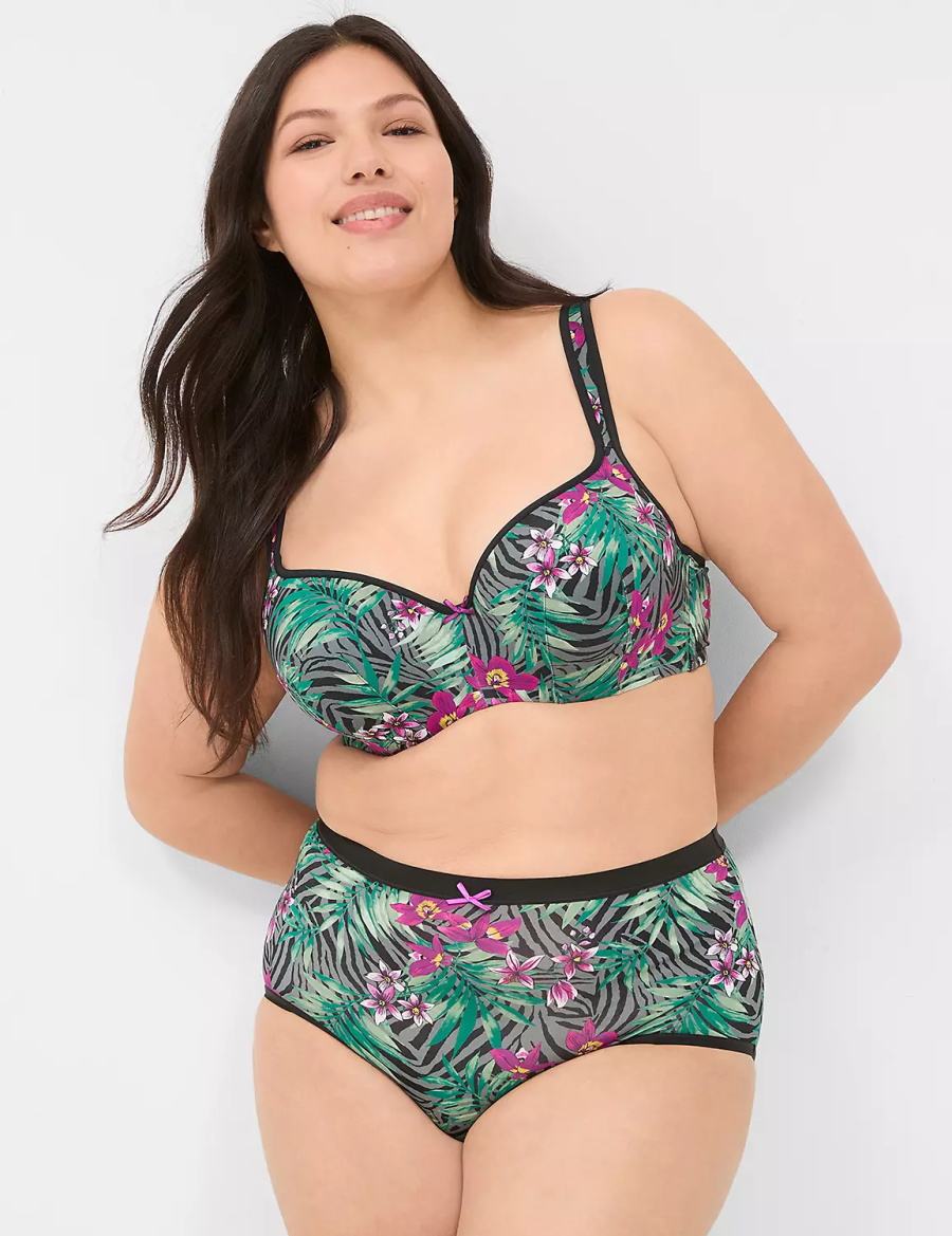 Lane Bryant Smooth Lightly Lined Balconette BH Dames Groen Gekleurd | HUQ7217IT