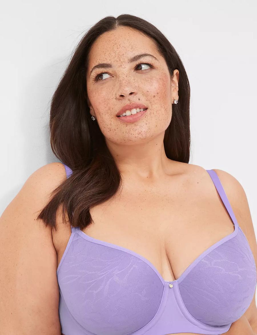 Lane Bryant Spacer Lightly Lined Balconette BH Dames Paars | LAN476KS