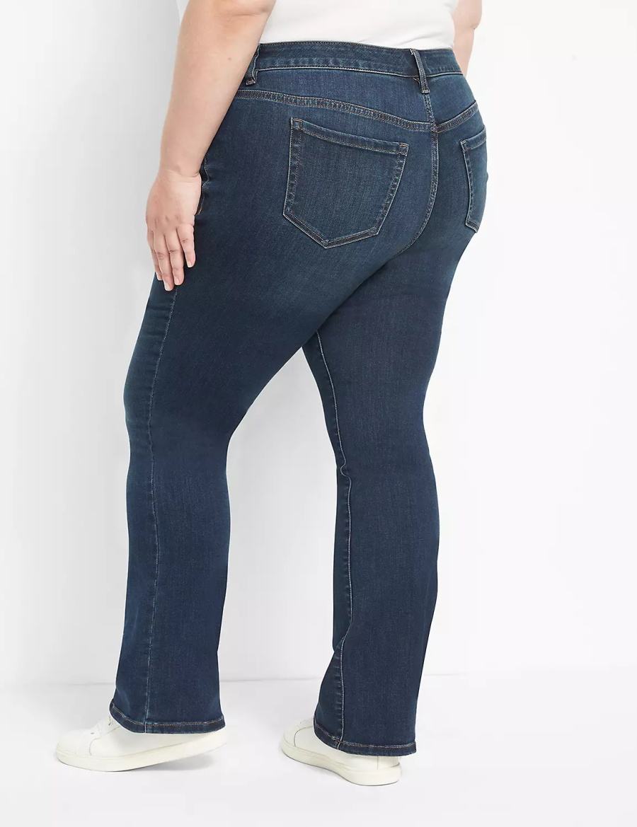 Lane Bryant Straight Fit High-Rise Boot Jeans Dames Donkerblauw | DQO6439LL