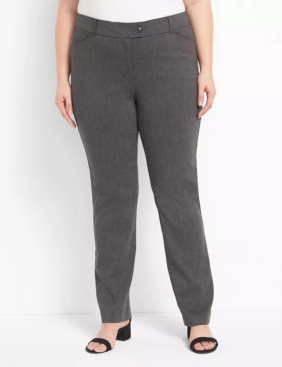 Lane Bryant Straight Leg 4-Season Broek Dames Grijs | BBH9615EU