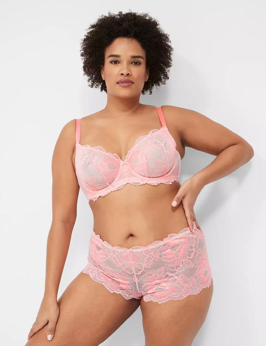 Lane Bryant Stretch Lace Brutaal Panty Dames Bruin | PWY8410AG